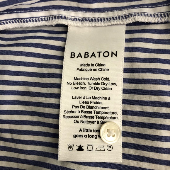 Aritzia Babaton Abram striped long sleeve blouse - Picture 13 of 14